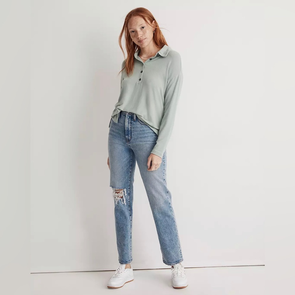 NWT Madewell Henley Polo - M